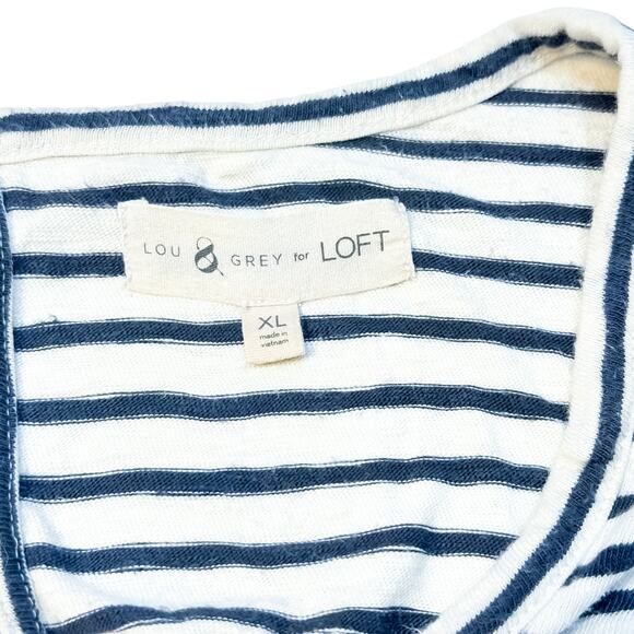 Lou & Grey for LOFT - Striped Romper - Size XL - Picture 7 of 8